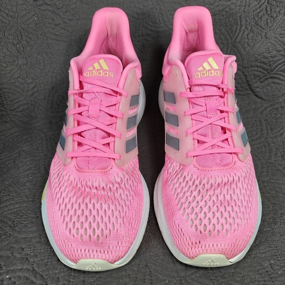 Adidas Women's EQ21 Pink Running Sneaker Athletic Comfy Shoe Size 11 - Picture 2 of 9